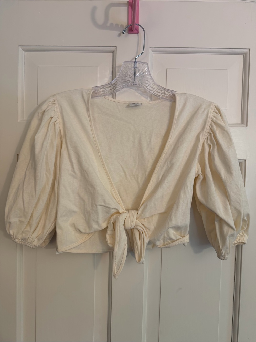 Aritzia Sunday Best Bambi Shirt Coconut Wrap Crop Top Size XS New with Tags